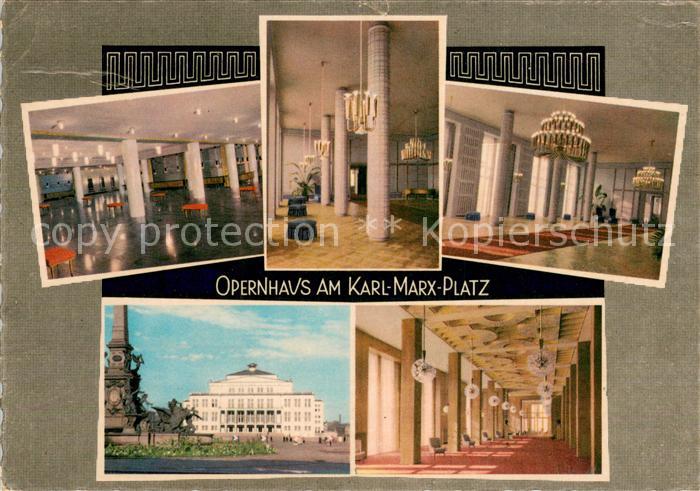 LEIPZIG Sachsen Opernhaus am Karl Marx Platz Details