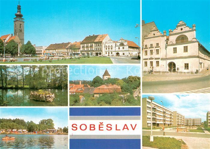 Sobeslav CZ Namesti Ceskoslovenske republiky Muzeum Park Hlaska zbytek gotickeho