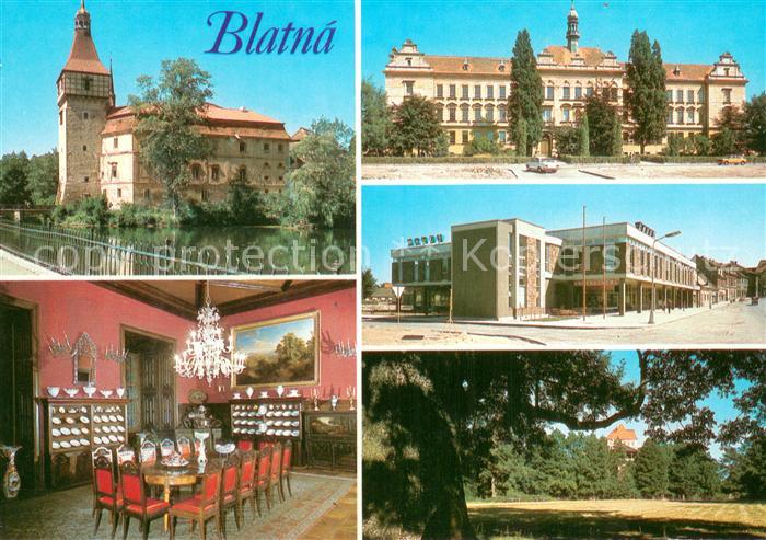 Blatna Zamek Blatna Cervena jidelna v zamku Zakladni skola Obchodni stredisko La