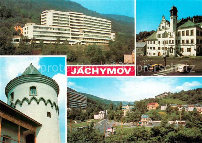 Jachymov Sankt Joachimsthal Sanatorium akademika Behaunka Radnice Slikova vez Ce