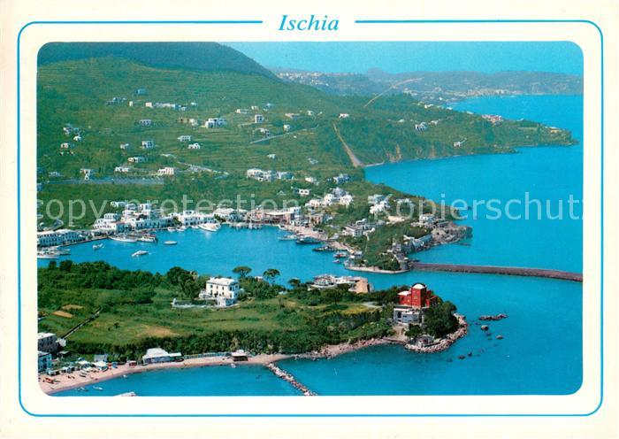Ischia IT Il Porto Fliegeraufnahme