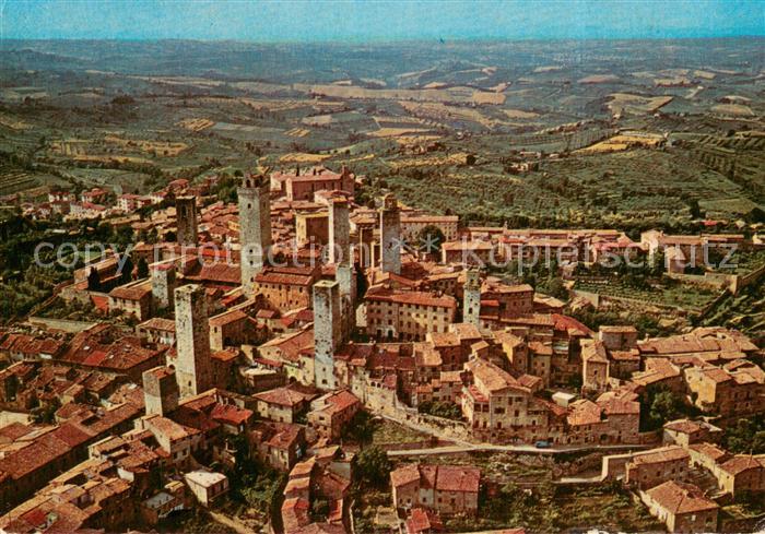 San Gimignano Toscana Fliegeraufnahme