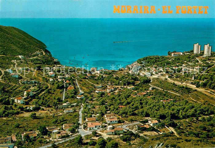 Moraira ES Vista aerea del Portet
