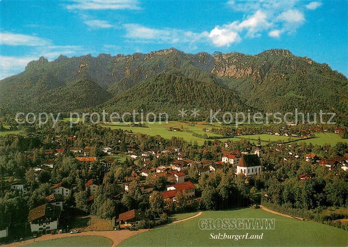 Grossgmain Fliegeraufnahme mit Lattengebirge