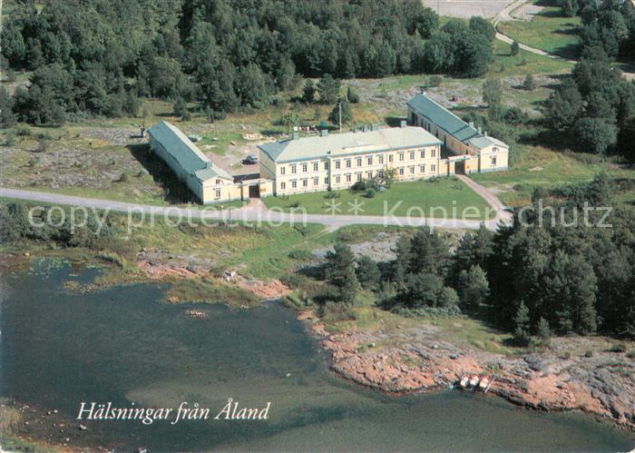 Aland Suomi Posthuset Eckeroe Fliegeraufnahme