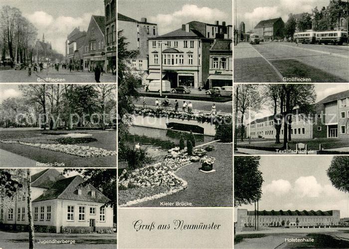 Neumuenster  Schleswig-Holstein Grossflecken Rencks Park Jugendherberge Kieler B