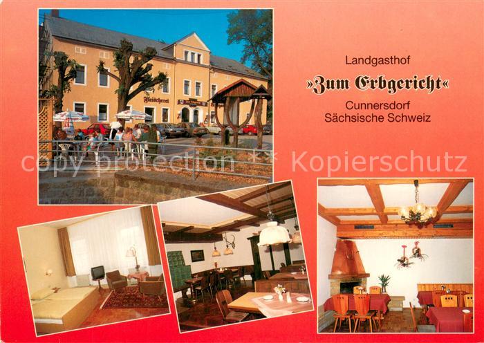 Cunnersdorf Landgasthof Zum Erbgericht Gastzimmer Gastraeume