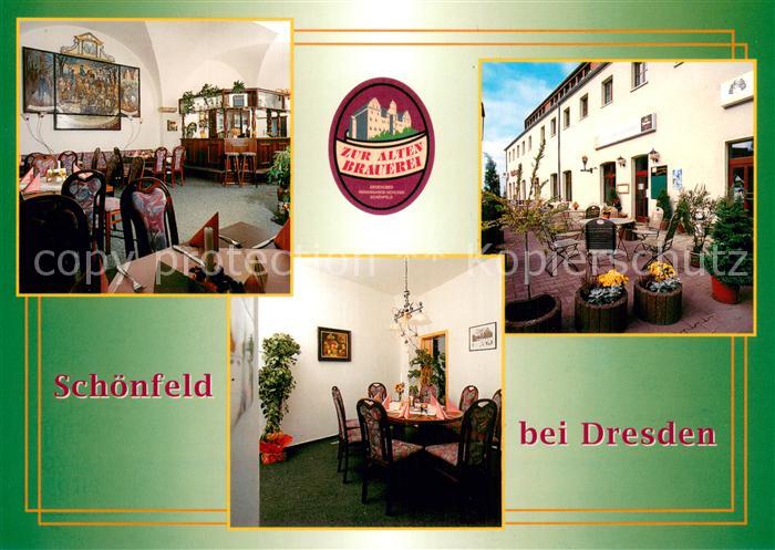 Schoenfeld Dresden Gaststaette Zur Alten Brauerei Gaststube Terrasse