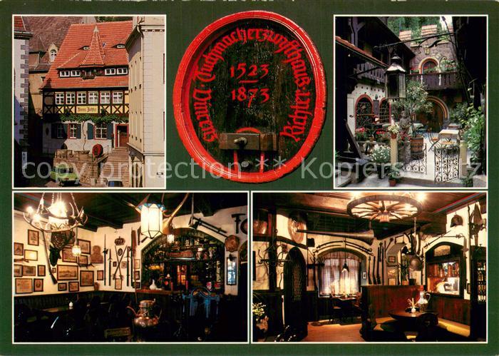 Meissen Elbe Sachsen Altdeutsche Weinschaenke Vincenz Richter Gastraeume Garten