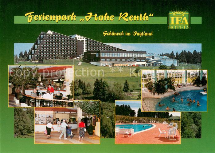 Schoeneck Vogtland IFA Ferienpark Hohe Reuth Gastraum Foyer Pool Hallenbad