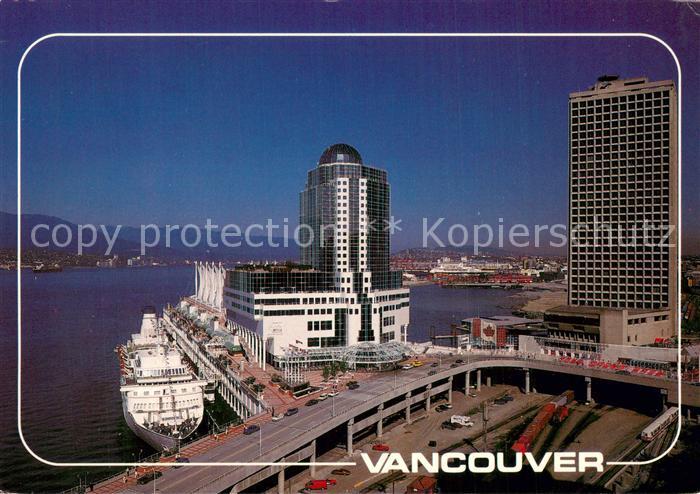 Vancouver Washington Ship dock Pan Pacific Hotel and the Trade Convention Centre