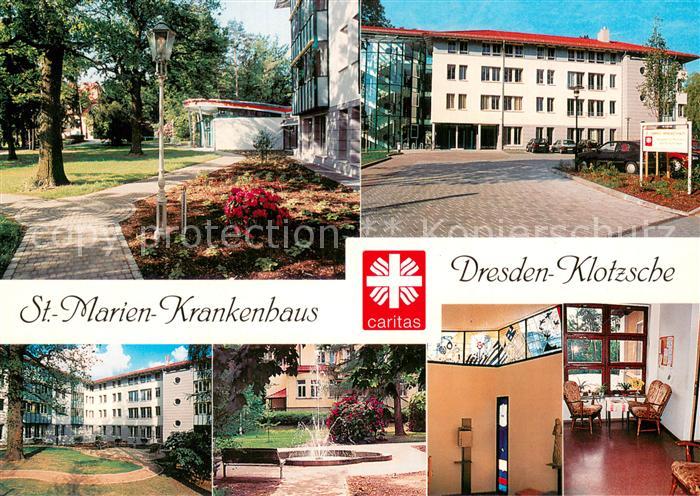 Klotzsche Dresden St Marien Krankenhaus Park Brunnen Zimmer