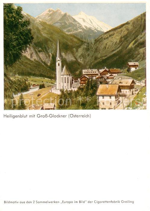 Heiligenblut Kaernten mit Kirche und Grossglockner