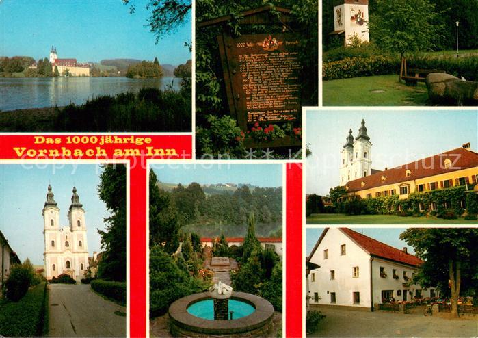 Vornbach Innpartie Kirche Gedenktafel Park Gasthaus Brunnen