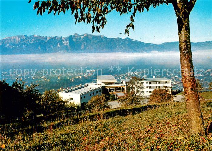 Rankweil Vorarlberg Bildungshaus Batschuns mit Schweizer Bergen