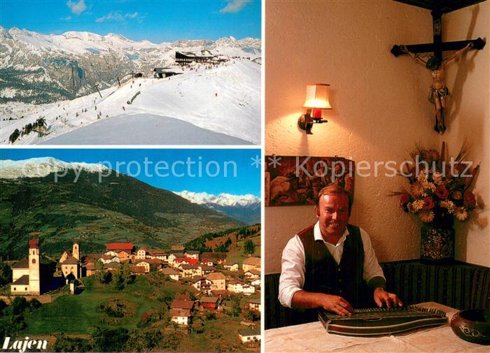 Lajen Suedtirol Albergo Andechserhof Panorama Zitherspieler