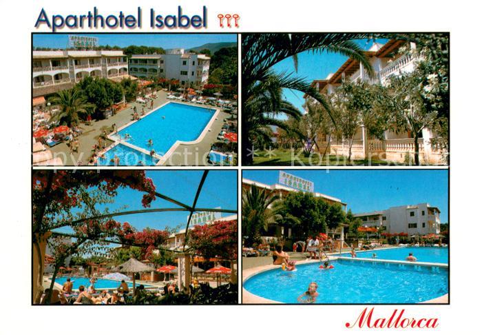 Cala Bona Mallorca ES Aparthotel Isabel Port Roig Pools Garten