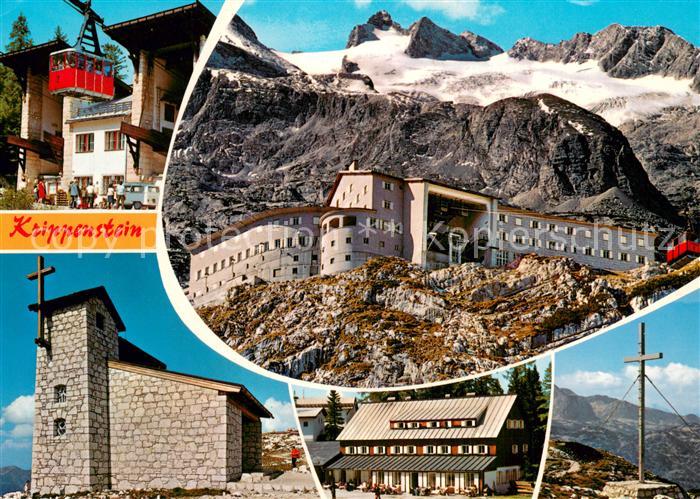 Krippenstein 3003m Berghaus Berghotel Krippenstein mit Hohem Dachstein Talstatio