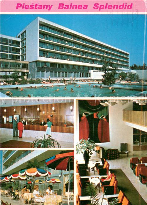 Piestany Balnea Splendid Pool Rezeption Terrasse Foyer