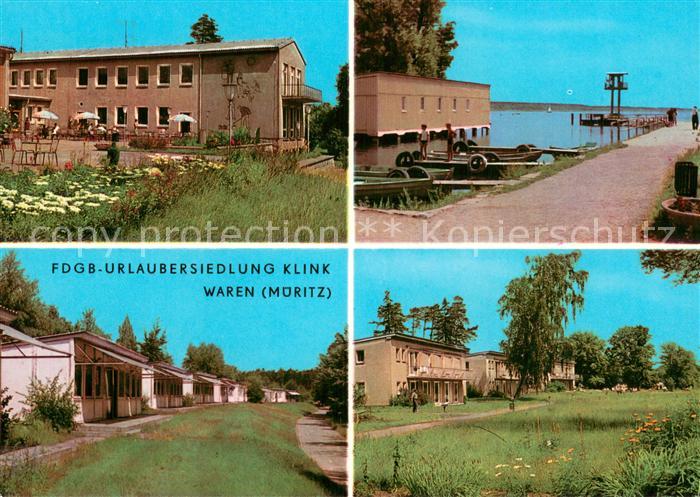 Waren Mueritz FDGB Urlaubersiedlung Klink Park Mole