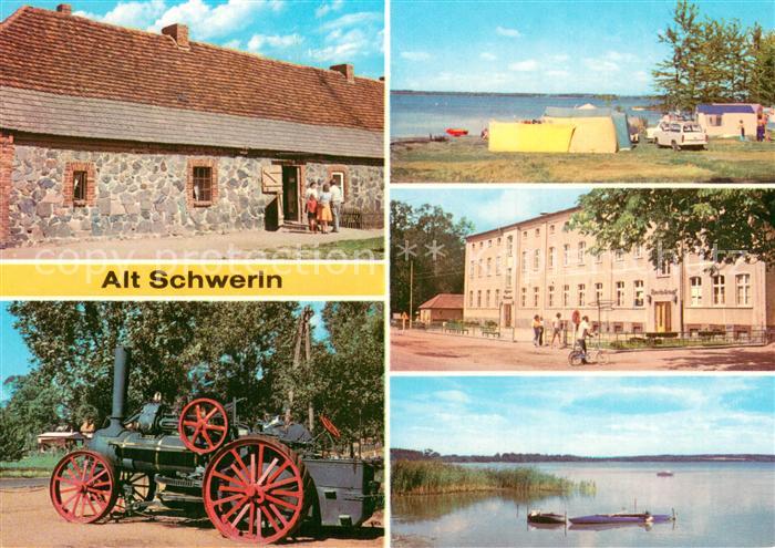 Alt Schwerin Agrarhistorisches Museum Katenwohnung Alte Lokomobile Campingplatz