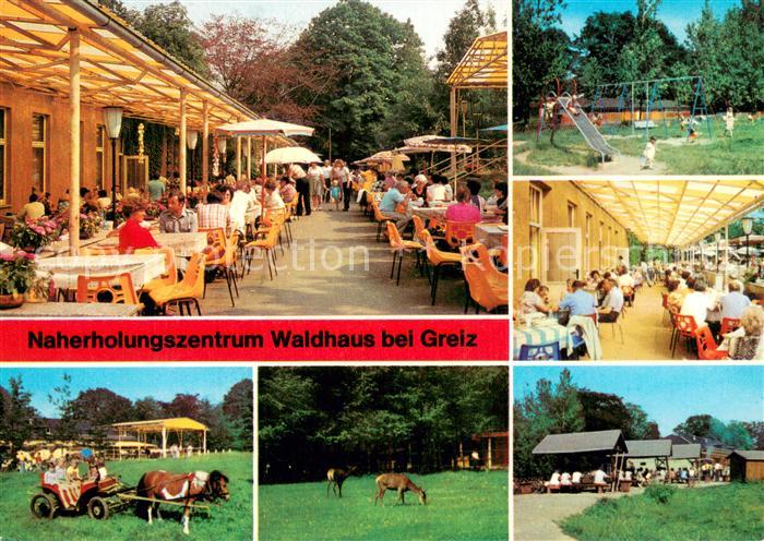 Waldhaus Greiz Naherholungszentrum Freiterrasse Ponykutsche Wildpark