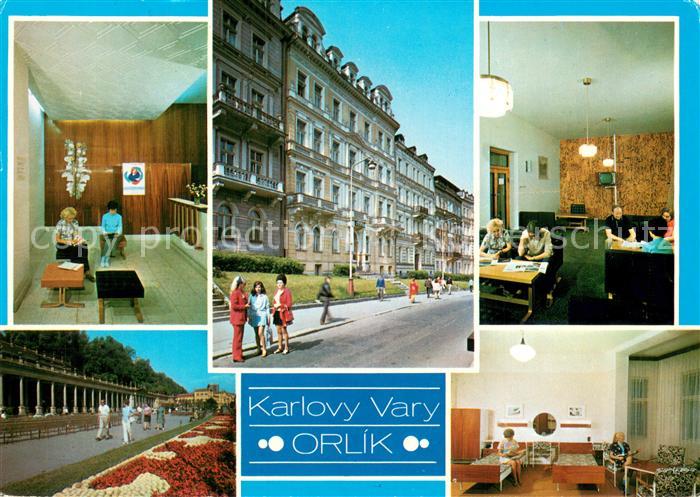 Karlovy Vary Karlsbad Lecebny dum Orlik Details