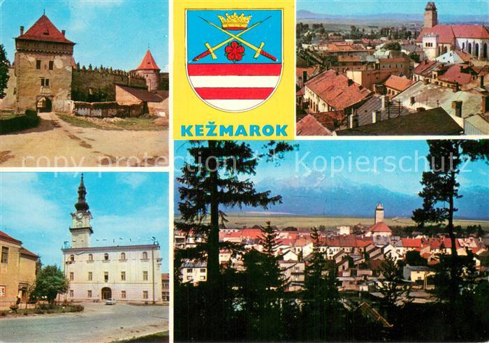 Kezmarok SK Schloss Panorama Teilansichten