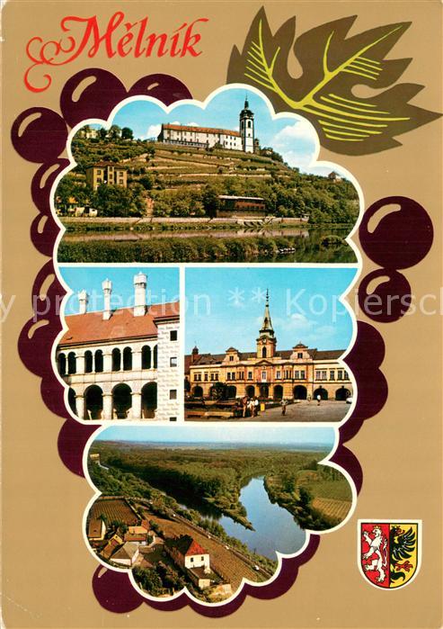 Melnik Czechia Kirche Schloss Fliegeraufnahme