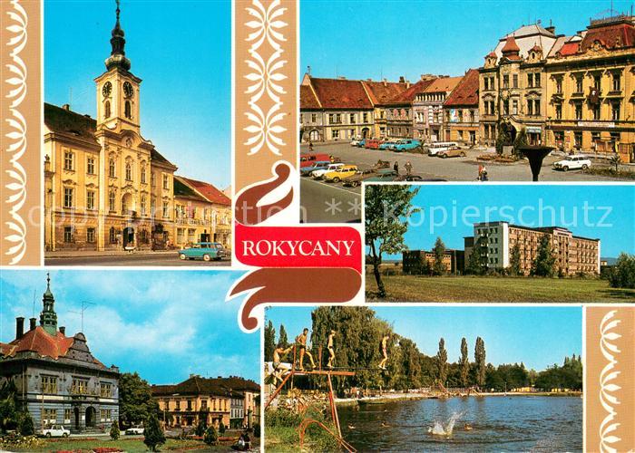 Rokycany Rokitzan CZ Mestsky narodni vybor Namesti Rude armady Okresni ustav nar
