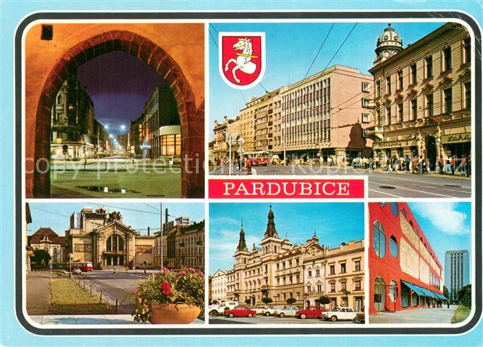 Pardubice Pardubitz CZ Arnostem z Pardubic Zelenou branou a zamkem Tato cast je