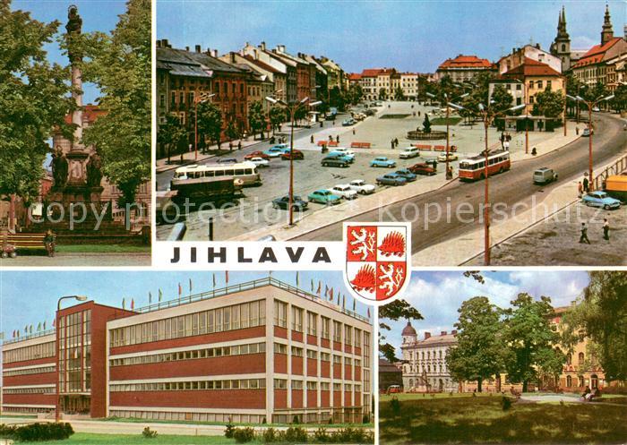 Jihlava Iglau CZ Morovy sloup Namesti Miru Sportovni hala Namesti Rude armady