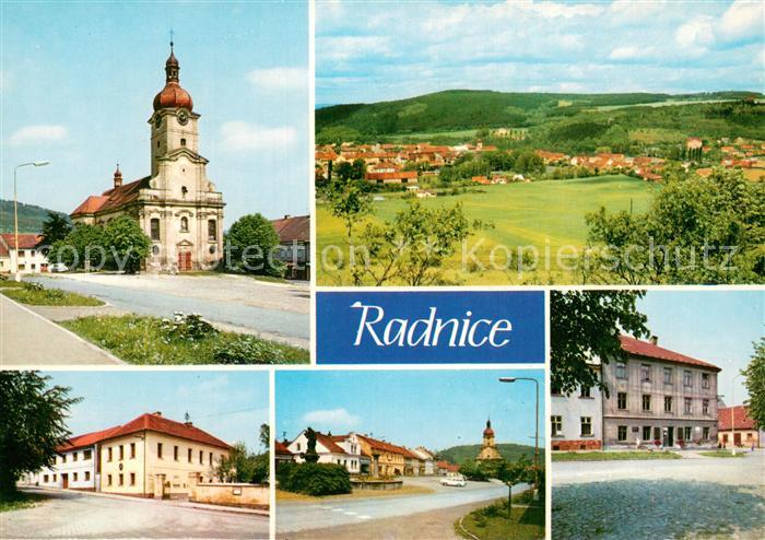 Radnice Kirche Panorama Strassenpartien