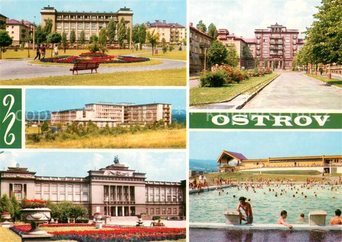 Ostrov Historische Gebaeude Schwimmbad