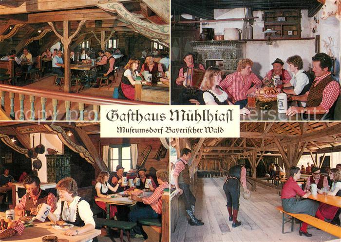 Tittling Gasthaus Muehlhiasl Museumsdorf Bayerischer Wald Gastraeume Kegelbahn