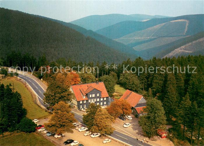 Oberharz Region Berggasthaus Zum Auerhahn Fliegeraufnahme