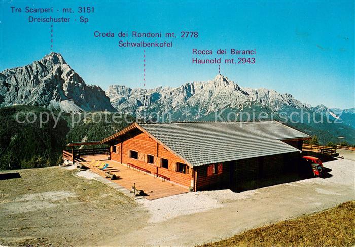 Sexten Sesto Suedtirol Sextener Dolomiten Hasenkoepfel Dreischuster Schwalbenkof