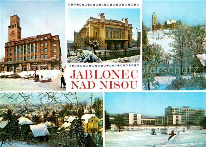 Jablonec nad Nisou Gablonz Neisse CZ ONV Gebaeude Julia Fucik Theater Aussichtst