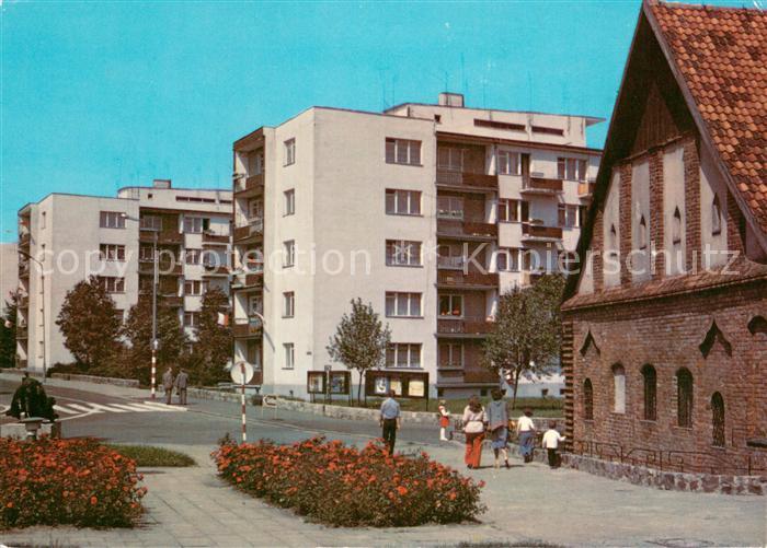 Slupsk Stolp PL Mikolaj Mostnik Strasse Wohnblock