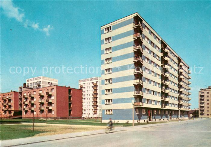 Budapest Wohnsiedlung an Obuda Hochhaeuser