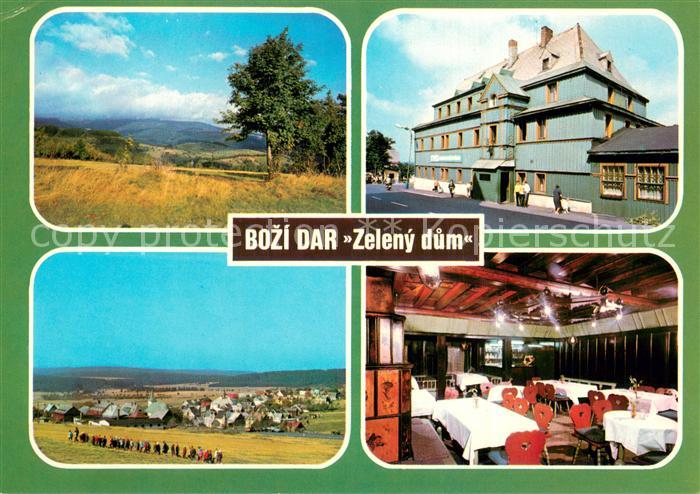Bozi Dar Gottesgab CZ Zeleny dum Hotel Restaurant Landschaftspanorama