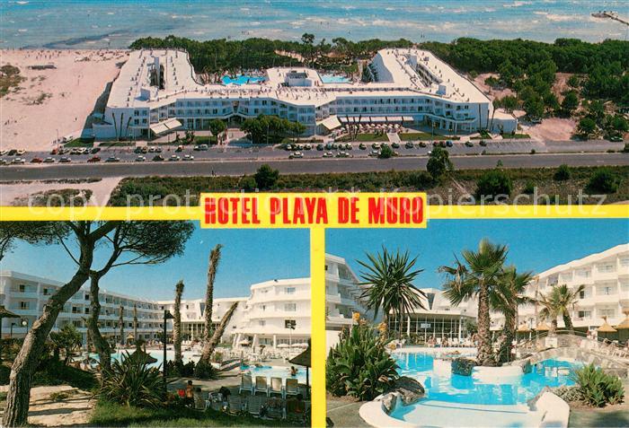 Playa de Muro Ferienanlage Luftbild Hotel Swimming Pool