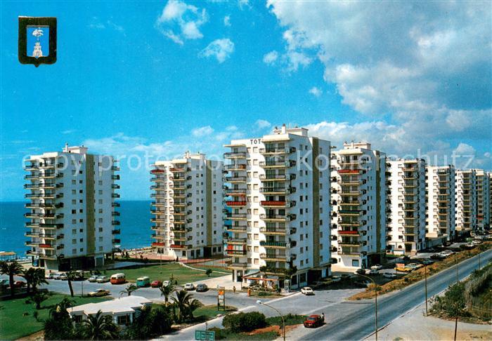 Algarrobo Malaga ES Vista general Hochhaeuser Wohnsiedlung