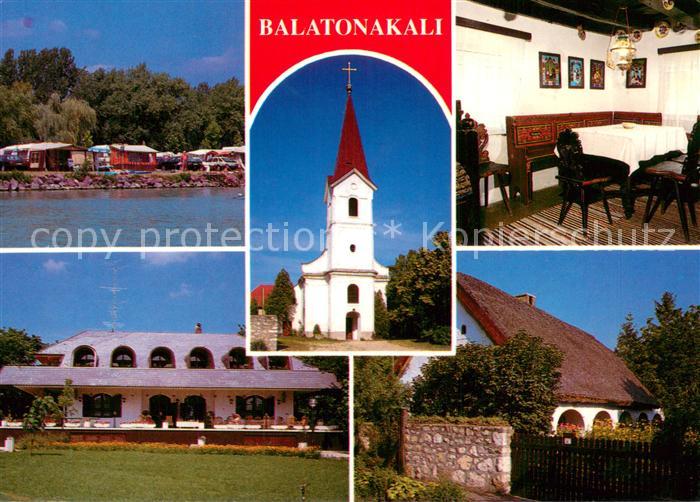 Balatonakali HU Camping Kirche Gasthaus Gaststube