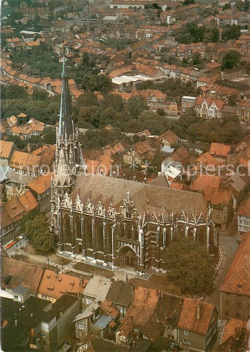Muehlhausen Thueringen Thomas Muentzer Gedenkstaette Marienkirche Fliegeraufnahm