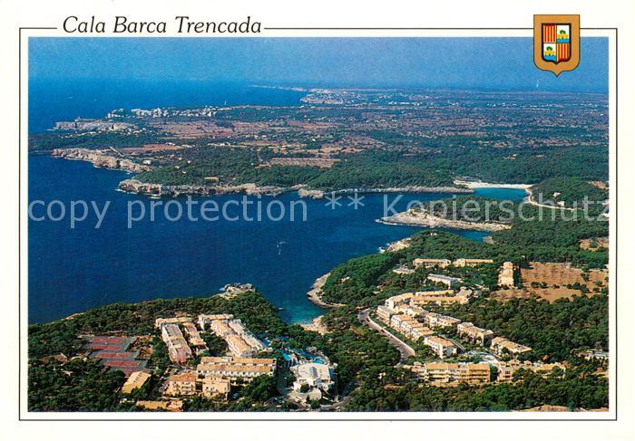 Mallorca Cala Barca Trencada Fliegeraufnahme