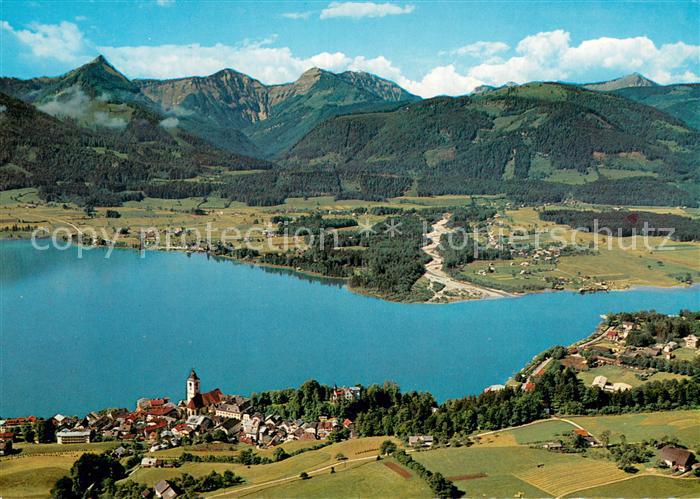 St Wolfgang Wolfgangsee Fliegeraufnahme mit Zinkenbach