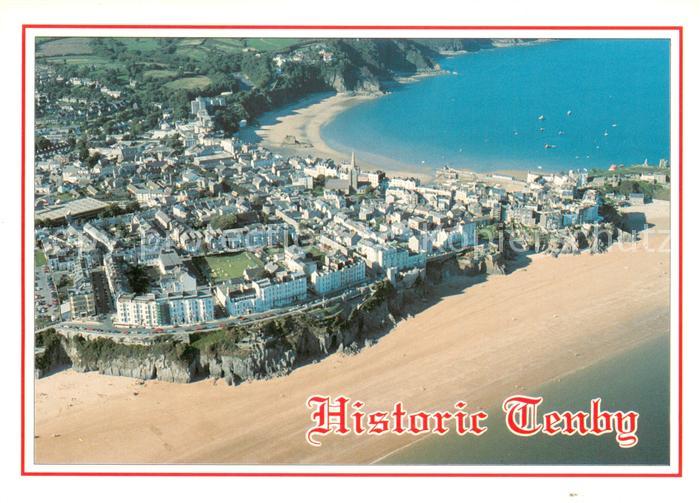 Tenby Wales UK Fliegeraufnahme