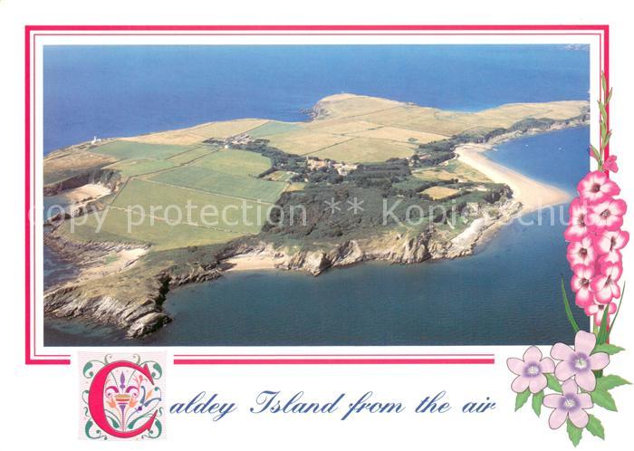 Caldey Island Wales UK Fliegeraufnahme