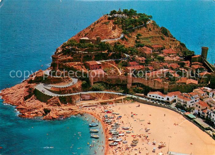 Tossa de Mar Vista aereo general de la Vila Vella